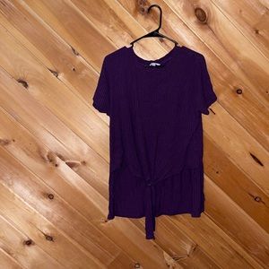 High low purple top